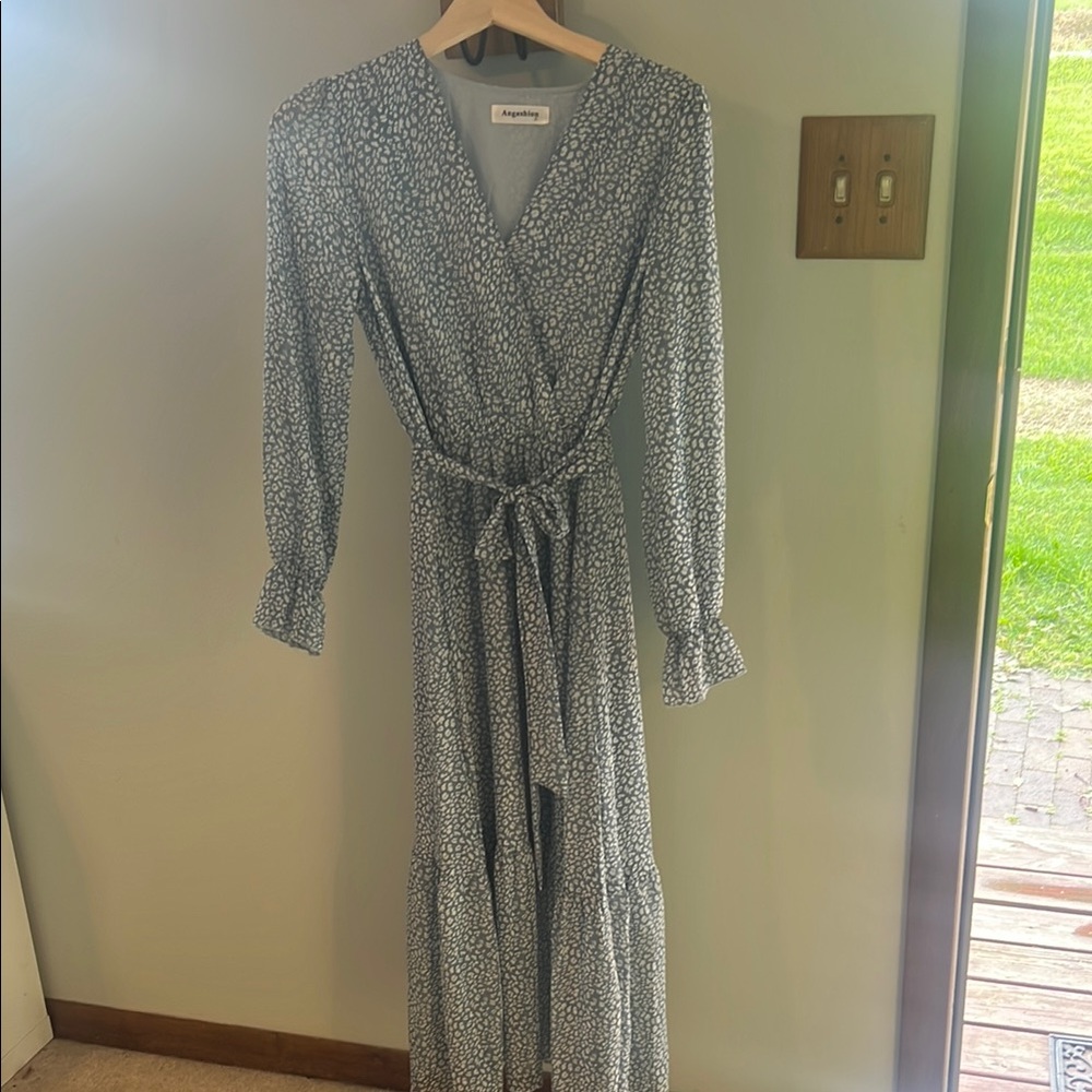 Who What Wear Black and White Wrap Sundress